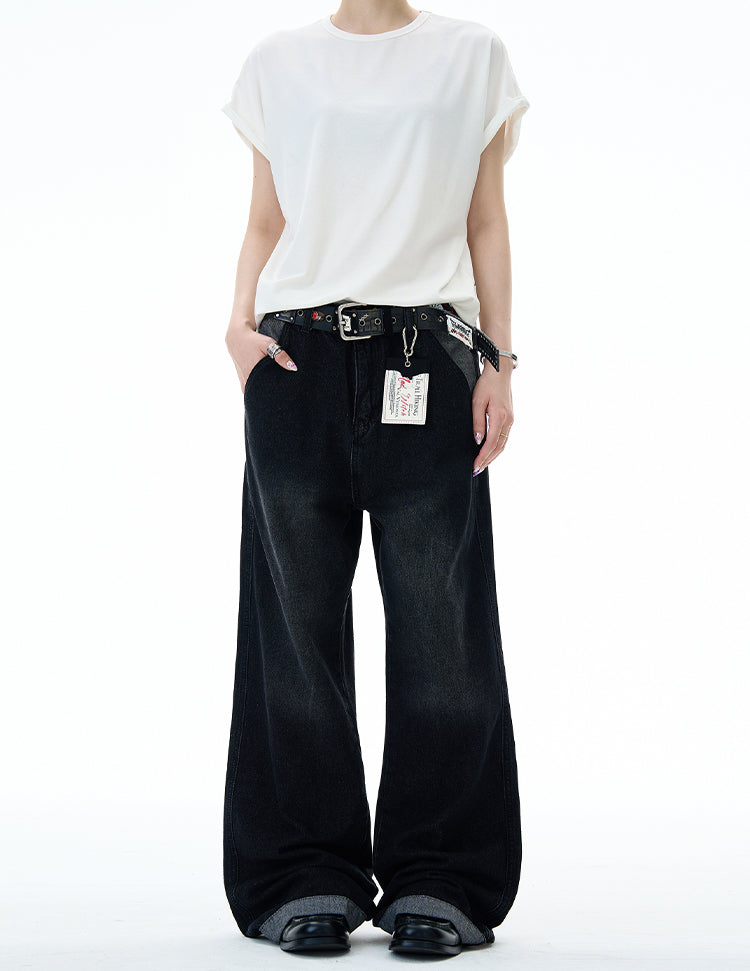 MADWITCH VINTAGE WASH STRAIGHT LEG JEANS #RK157