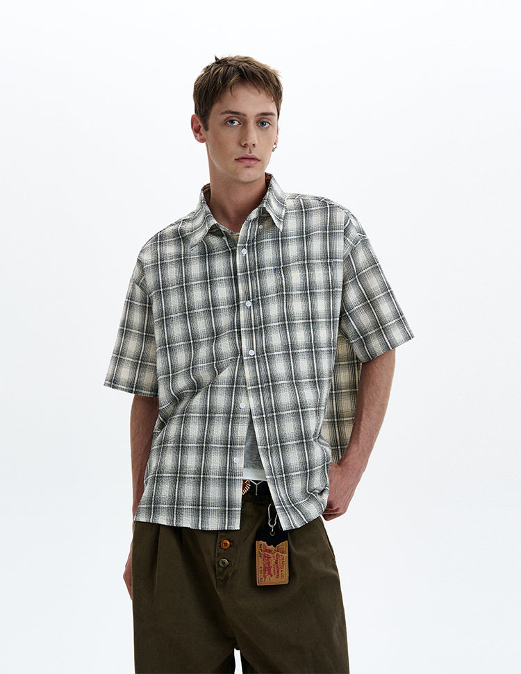 MADWITCH VINTAGE CHECK SHIRT #CR226