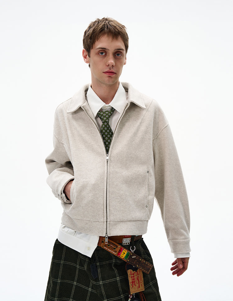 MADWITCH UNISEX MINIMALIST CROPPED JACKET #6276