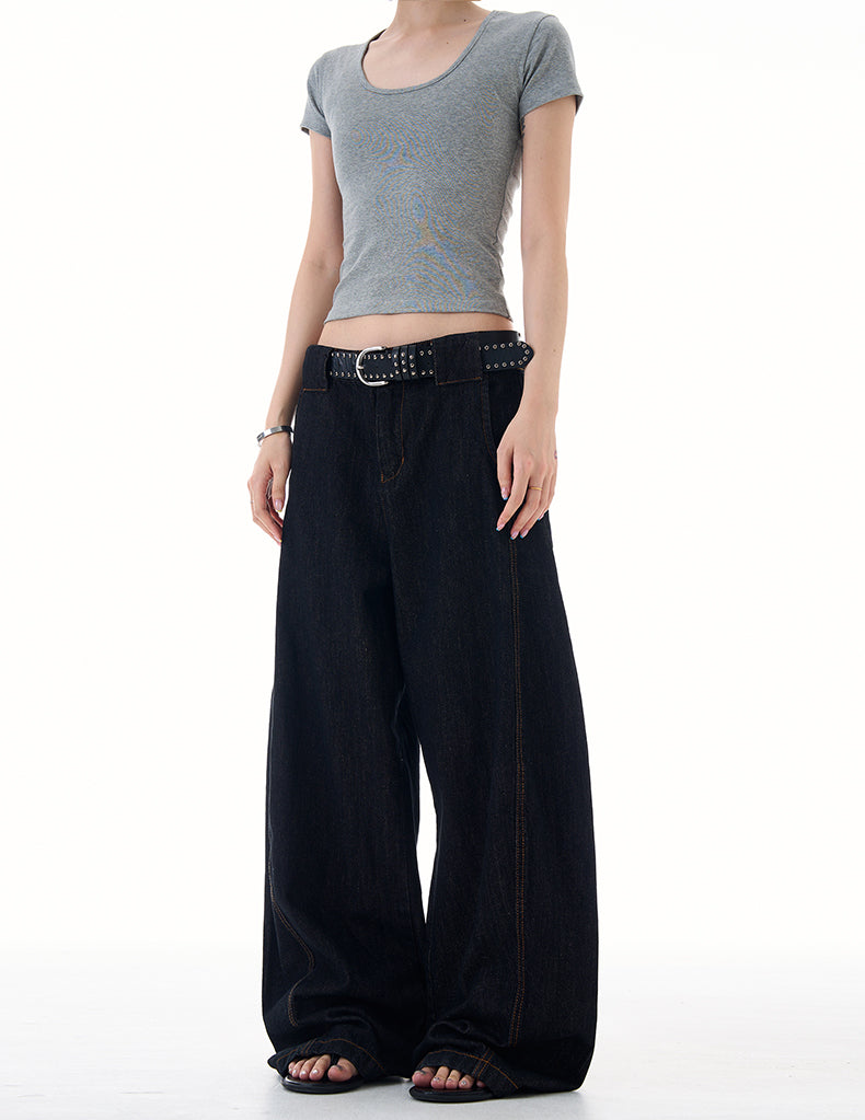 MADWITCH RELAXED FIT CLEAN DENIM PANTS #G6480