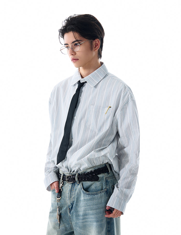 MADWITCH PREMIUM STRIPED SHIRT #L588