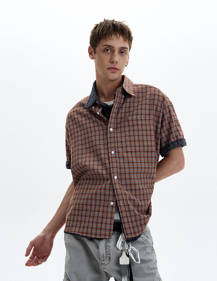 MADWITCH CONTRAST COLLAR SHIRT #CR230/CR232