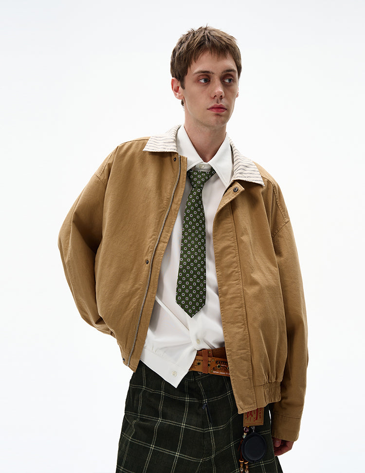 MADWITCH EARLY FALL CROPPED FLIGHT JACKET #UTU025