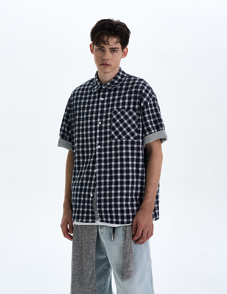 MADWITCH DETACHABLE HOODED SHORT SHIRT #RC218