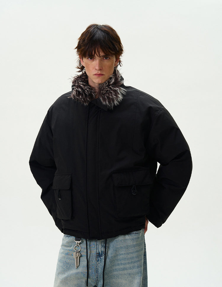 MADWITCH CROPPED UTILITY PUFFER JACKET #L315Q24