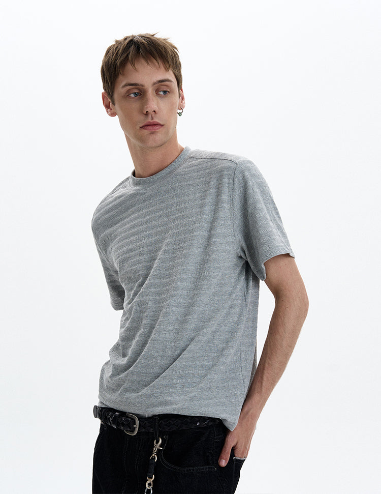 MADWITCH KNIT SHORT SLEEVE TEE #25050
