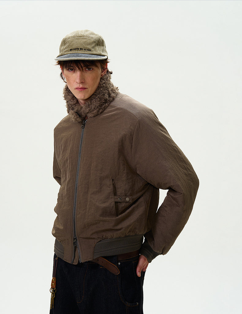 MADWITCH FUR COLLAR UTILITY PARKA COAT #0192