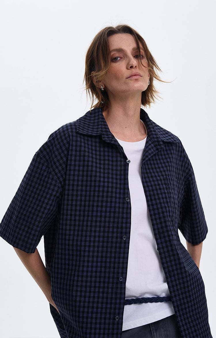 MADWITCH CHECKERED SHIRT JACKET #L817