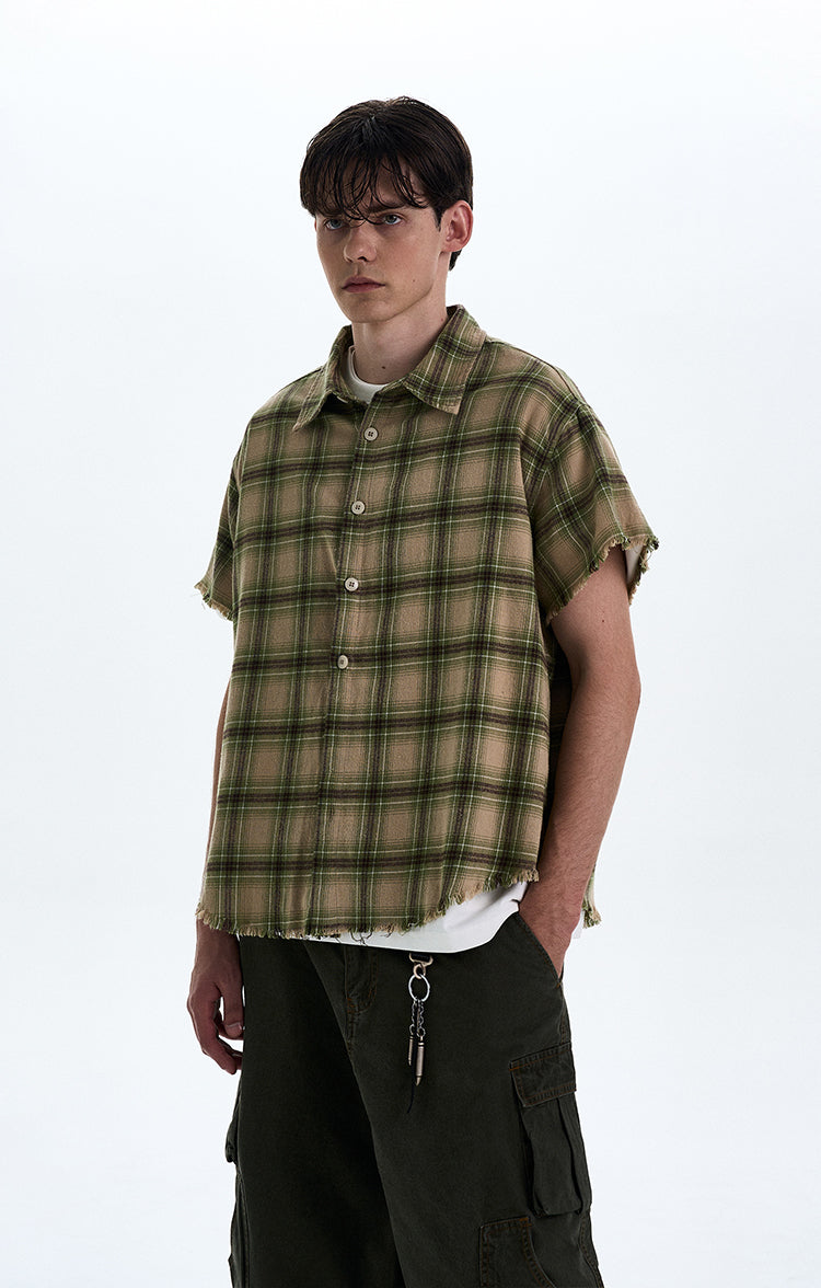 MADWITCH RAW HEM VINTAGE SHIRT #0230