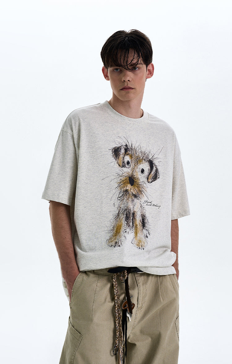 MADWITCH PUPPY PRINT TEE #990599
