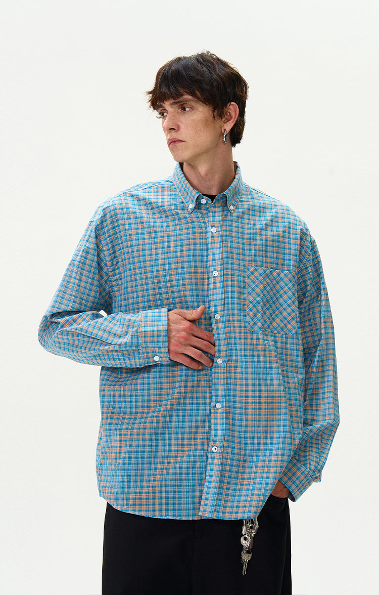 MADWITCH VINTAGE PLAID SHIRT #NR4269