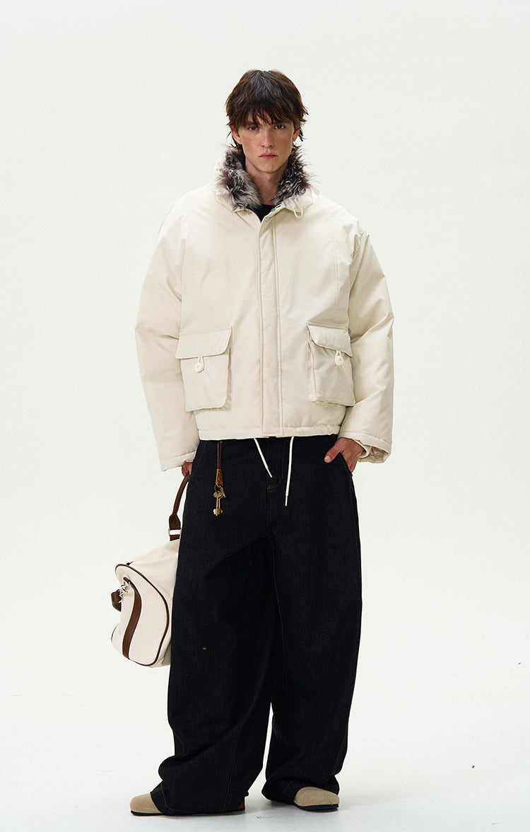 MADWITCH CROPPED UTILITY PUFFER JACKET #L315Q24