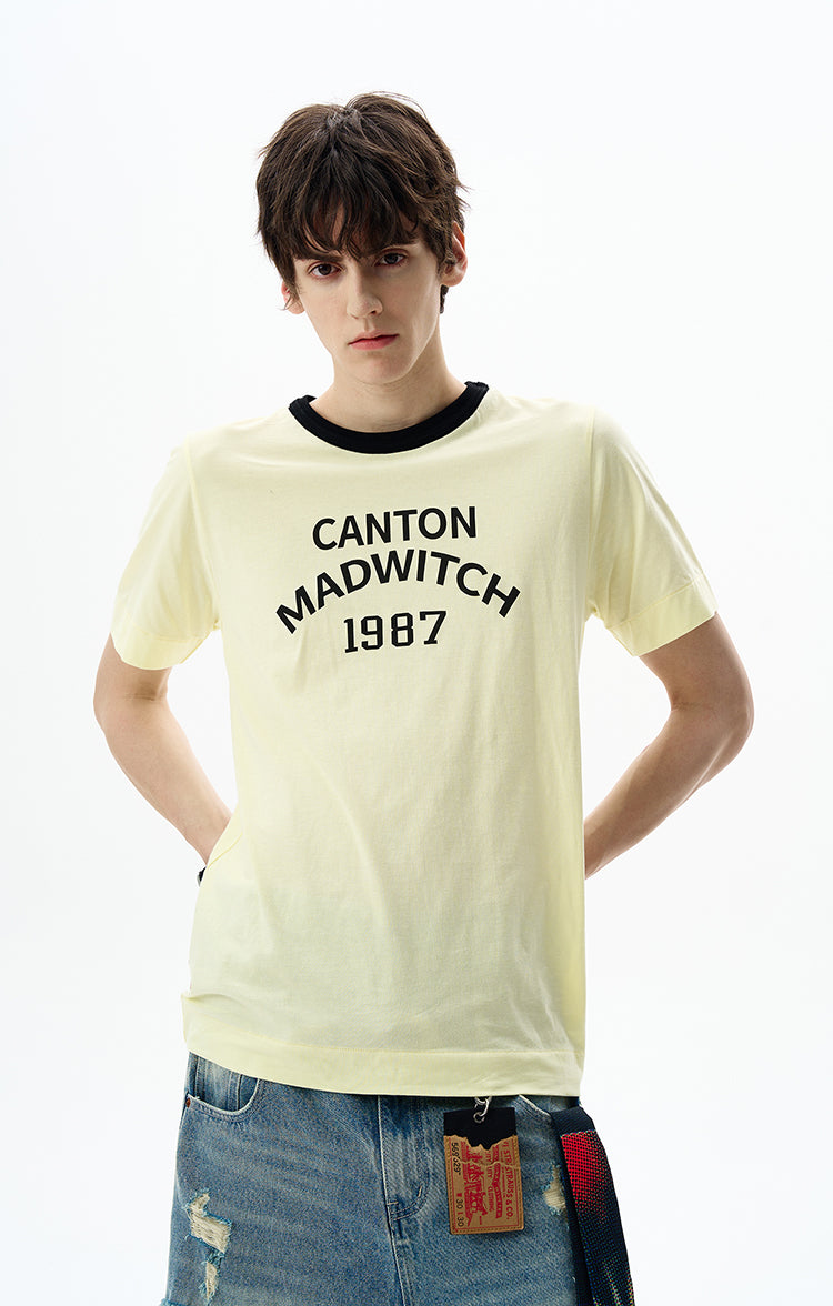 MADWITCH CREW NECK DROP SHOULDER TEE #MD4198