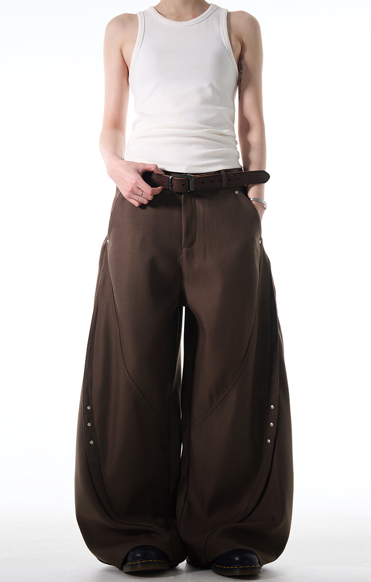 MADWITCH LOOSE FIT WIDE-LEG DENIM PANTS #C828