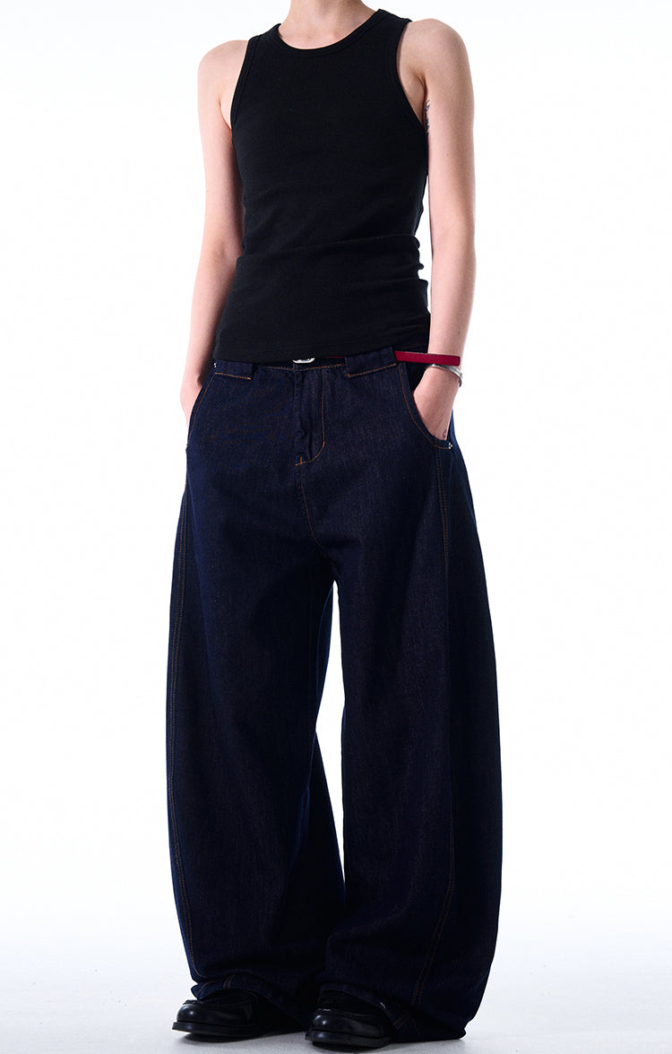 MADWITCH SIMPLE LOOSE-FIT JEANS #6480-1