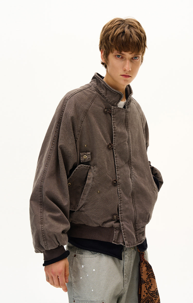 MADWITCH UNISEX WASHED UTILITY JACKET #MD2561