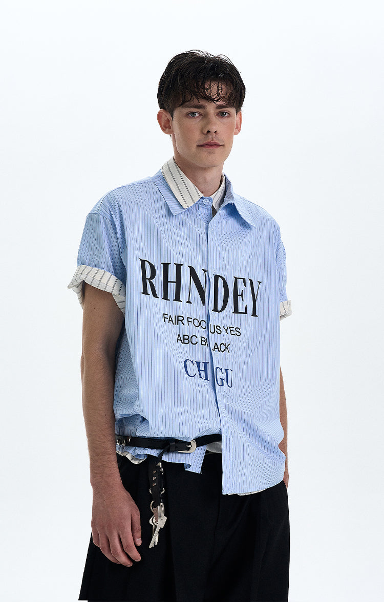 MADWITCH PRINTED SHORT SLEEVED SHIRT #L802