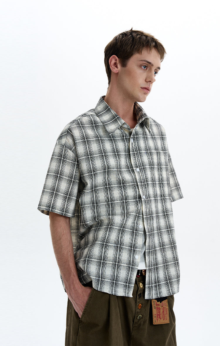 MADWITCH VINTAGE CHECK SHIRT #CR226