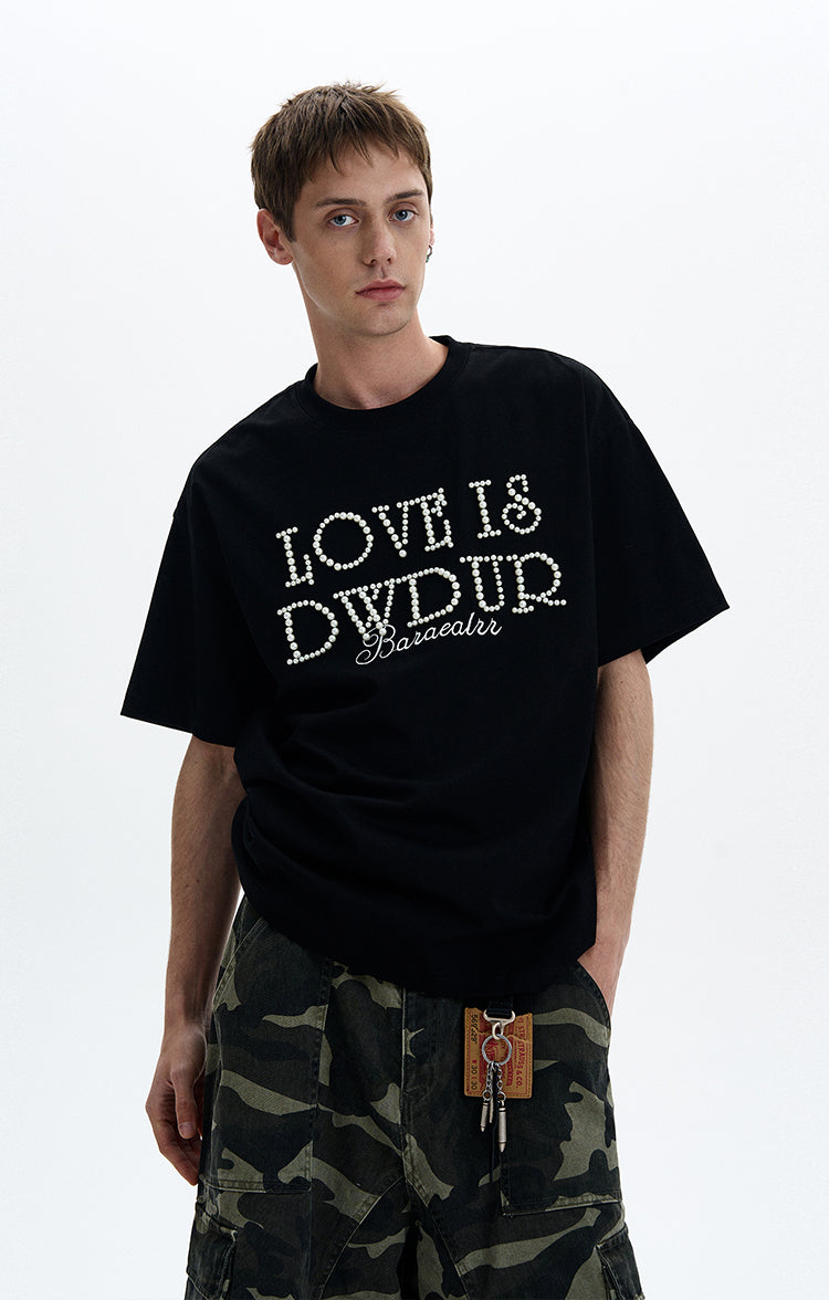 MADWITCH PEARL STUDDED TEE #5865