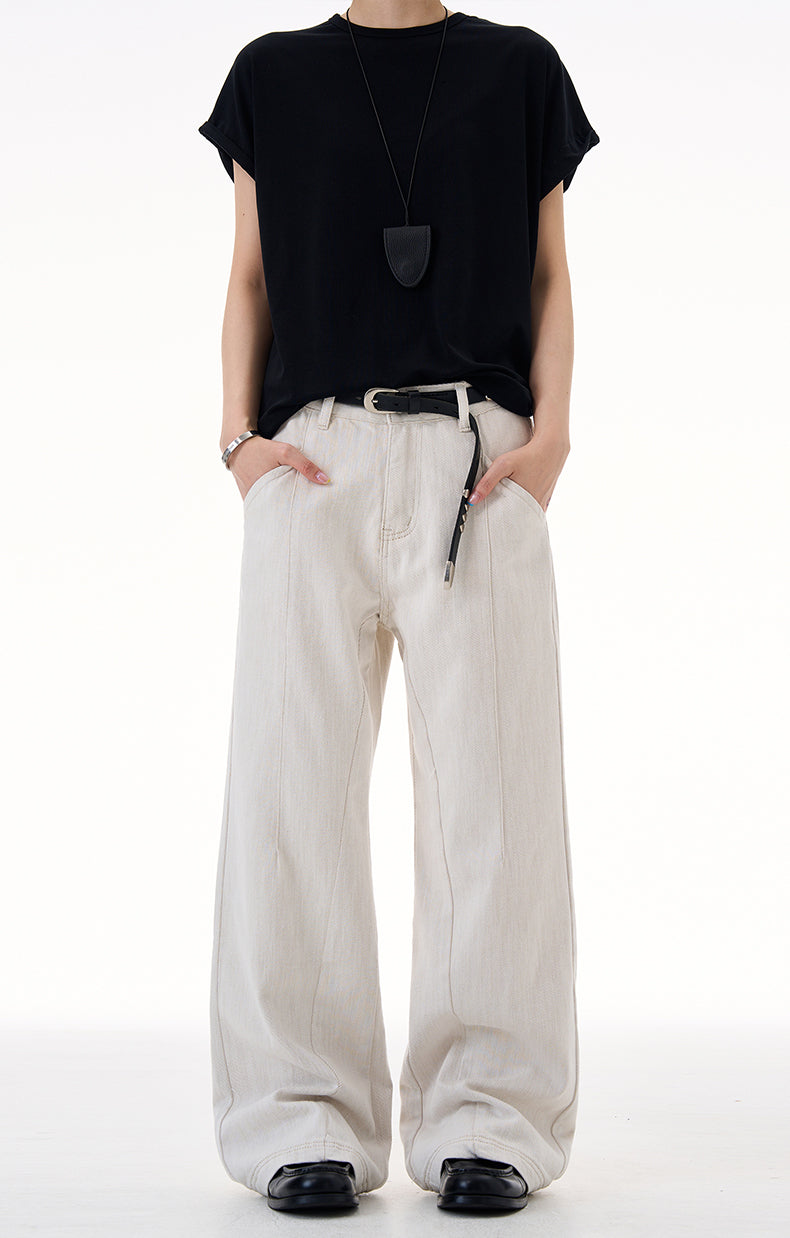 MADWITCH LINEN BLEND WHITE JEANS #CK9657