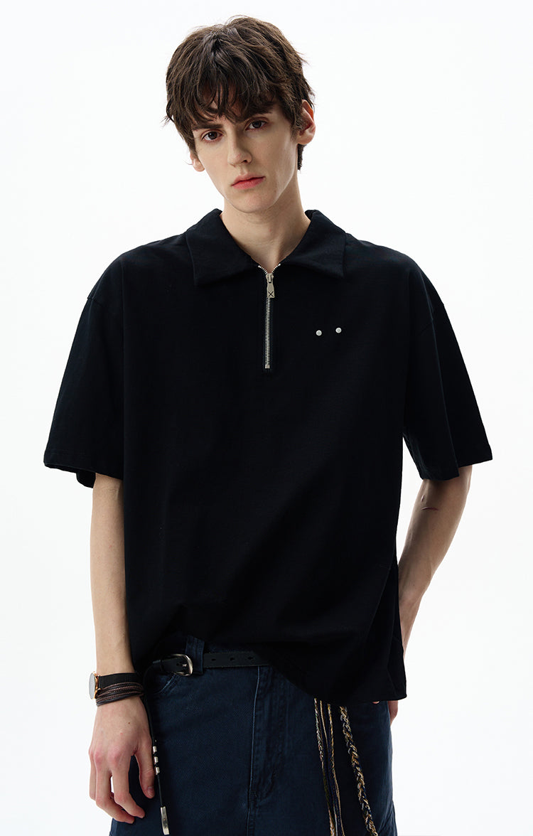 MADWITCH ZIPPED POLO TSHIRT #6977