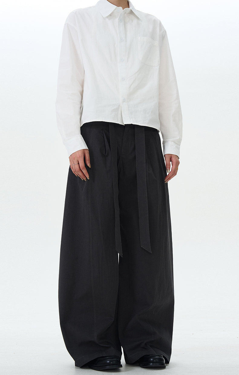 MADWITCH MINIMALIST DRAWSTRING CASUAL PANTS #RK176
