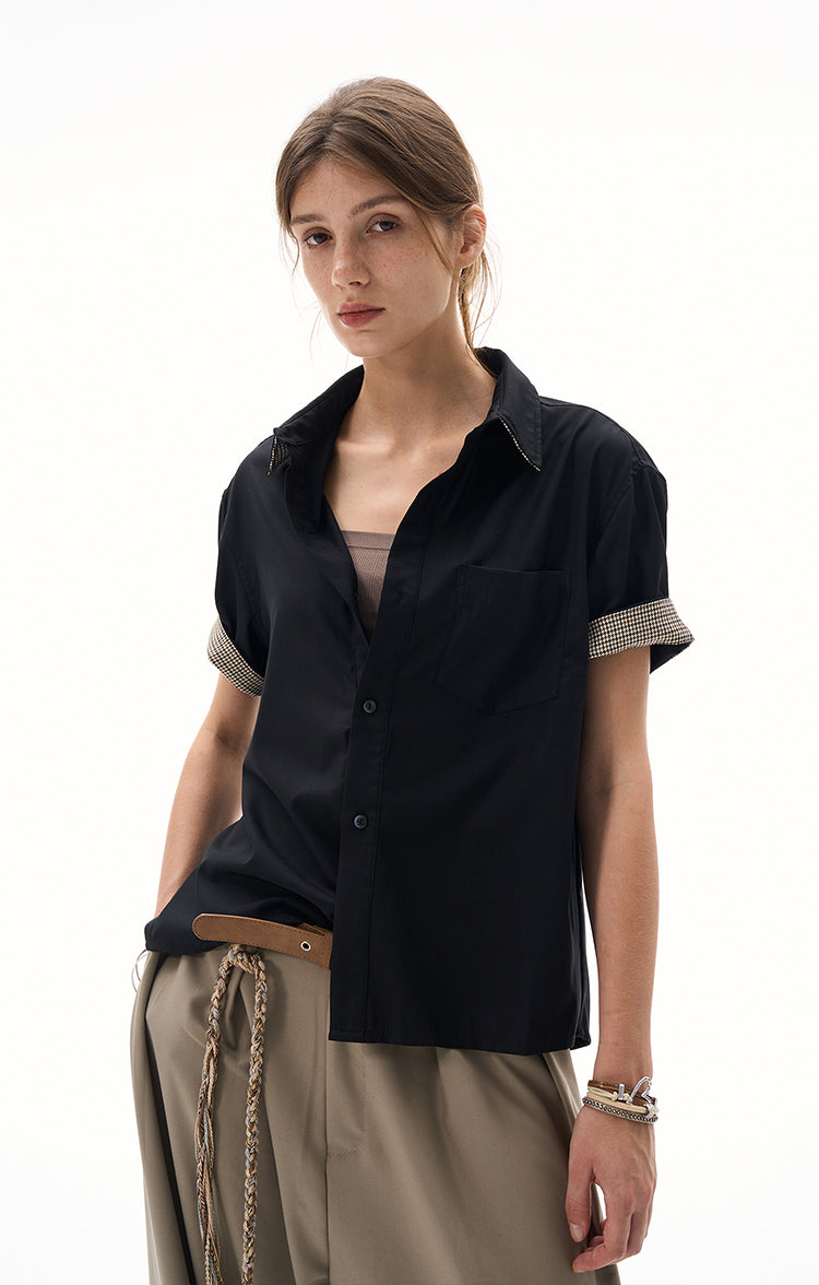 MADWITCH PATCHWORK VINTAGE SHIRT #C226C25