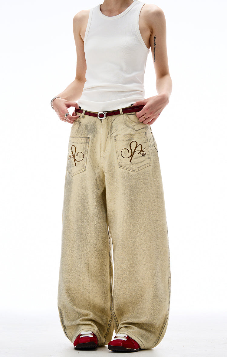 MADWITCH DIRTYFIT STRAIGHT-LEG DENIM JEANS #0037