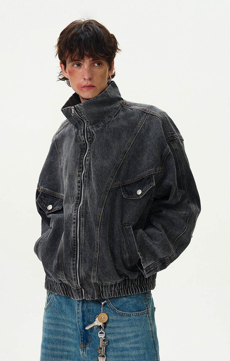 MADWITCH WASHED DENIM JACKET #G6471
