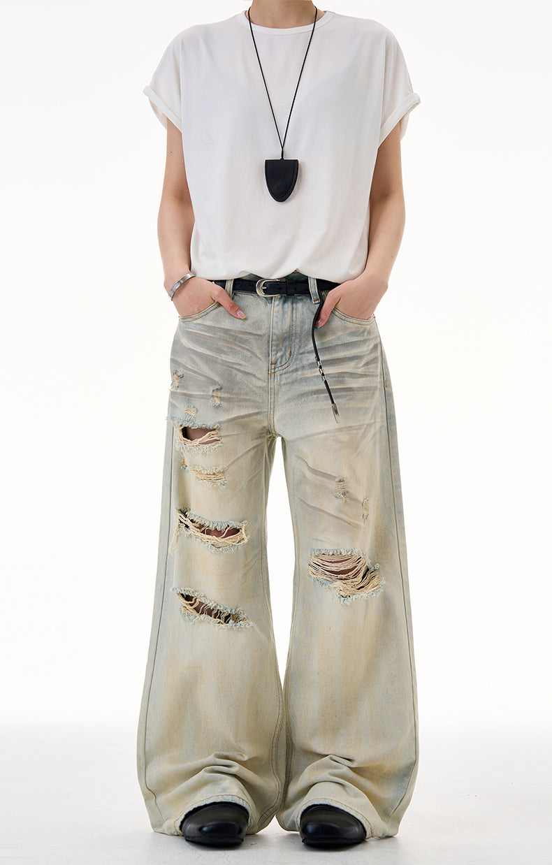 MADWITCH DROP-CROTCH GRAFFITI JEANS #G6831