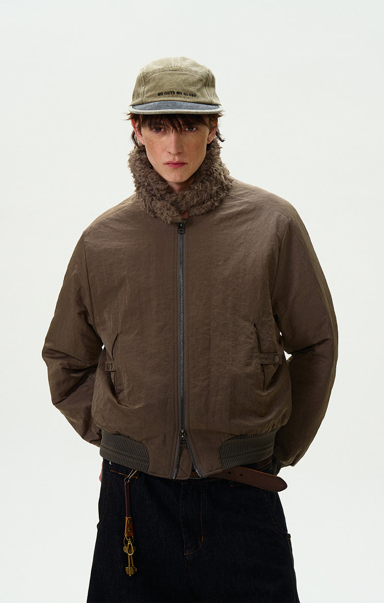 MADWITCH FUR COLLAR UTILITY PARKA COAT #0192
