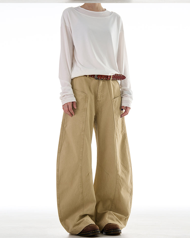 MADWITCH DECONSTRUCTED SABER-CUT RELAXED PANTS #CK6615