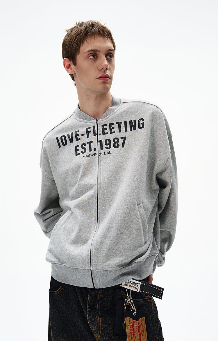 MADWITCH UNISEX VINTAGE ZIP-FRONT SHIRT #MD4153