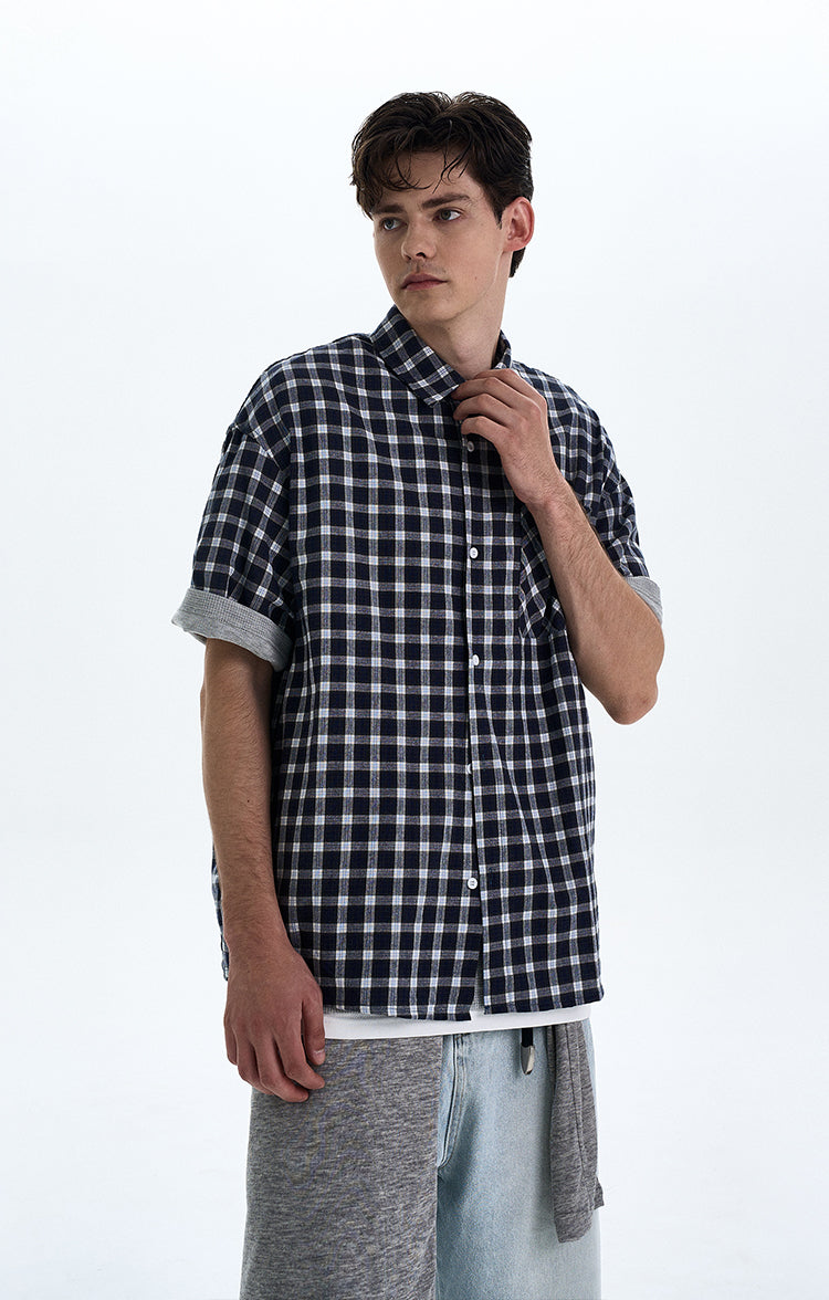 MADWITCH DETACHABLE HOODED SHORT SHIRT #RC218