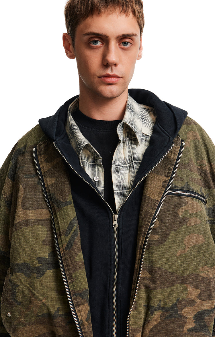 MADWITCH FAUX CAMO JACKET #AW25093
