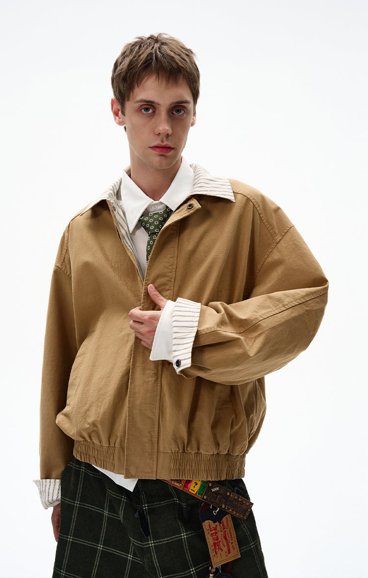 MADWITCH EARLY FALL CROPPED FLIGHT JACKET #UTU025