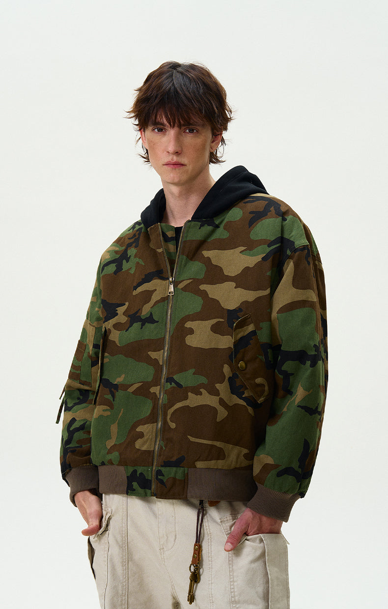 MADWITCH CAMO HOODED JACKET #L417