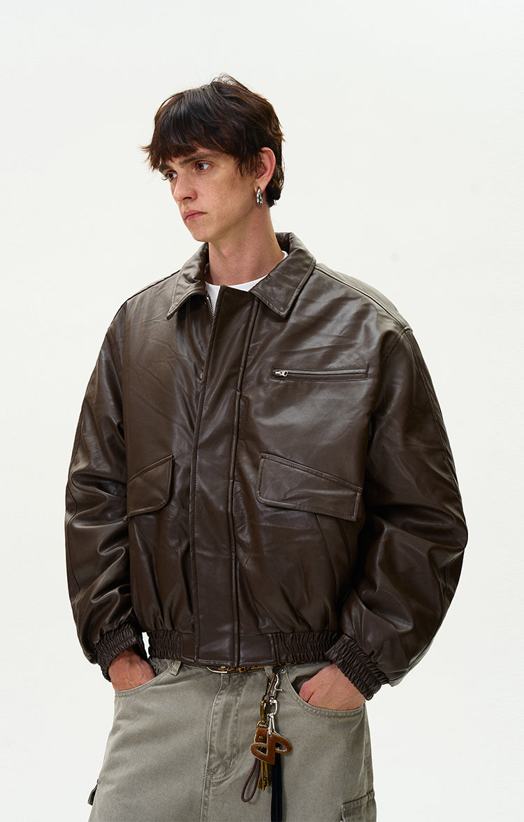 MADWITCH RETRO LEATHER JACKET #RW125