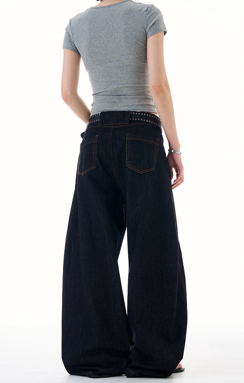 MADWITCH RELAXED FIT CLEAN DENIM PANTS #G6480