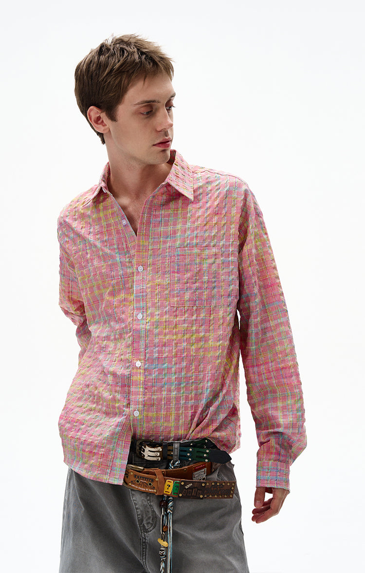 MADWITCH UNISEX BUBBLE COTTON LONG SLEEVE SHIRT #CR6218