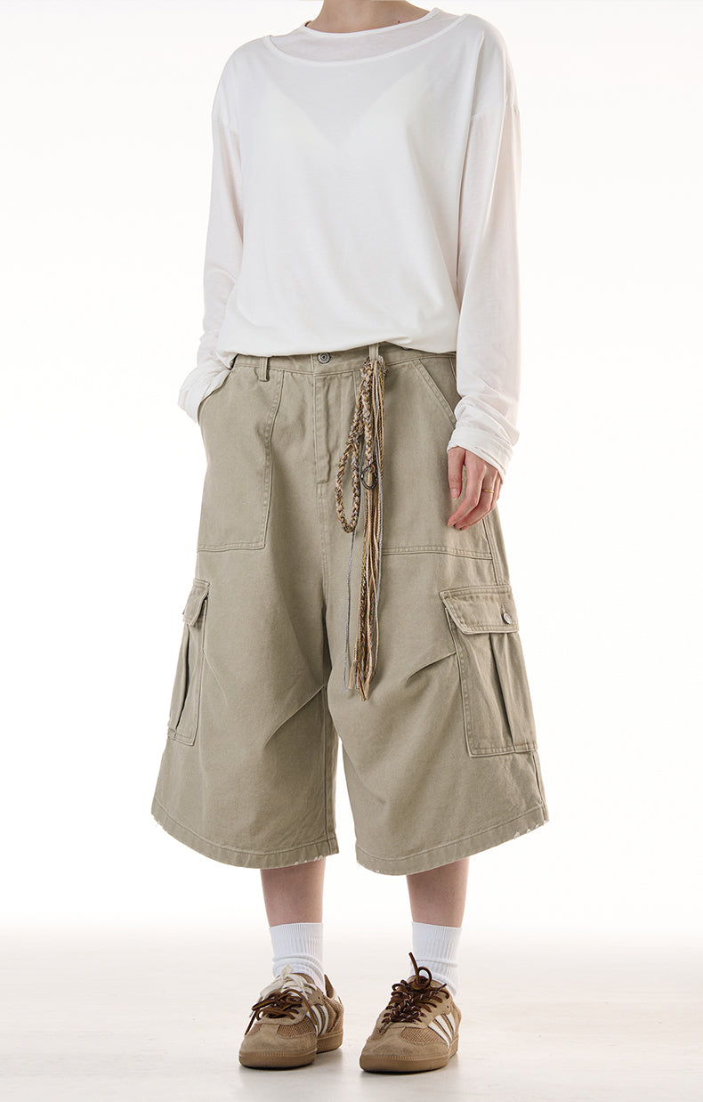 MADWITCH VINTAGE WORKWEAR SHORTS #CK238D