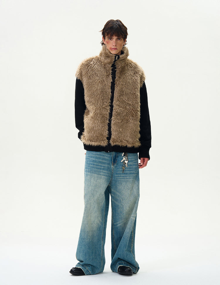 MADWITCH HEAVYWEIGHT KNIT COTTON JACKET #C178