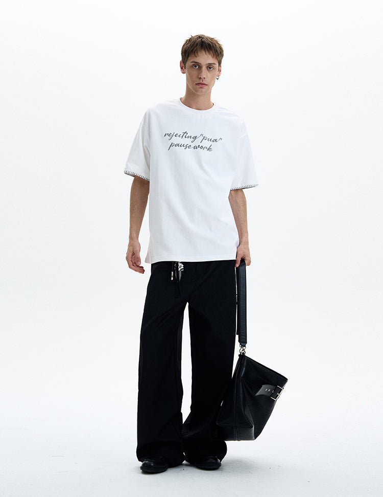 MADWITCH VERSATILE EMBROIDERED T-SHIRT #880312