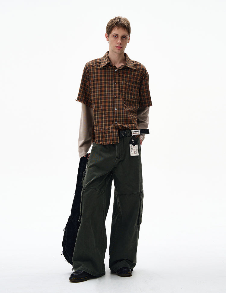 MADWITCH UNISEX FAUX TWO-PIECE SHIRT #CR601