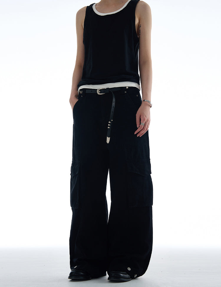 MADWITCH VINTAGE MULTI-POCKET CARGO PANTS #CK6650