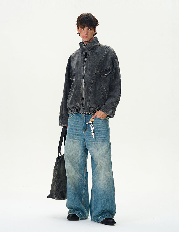 MADWITCH WASHED DENIM JACKET #G6471