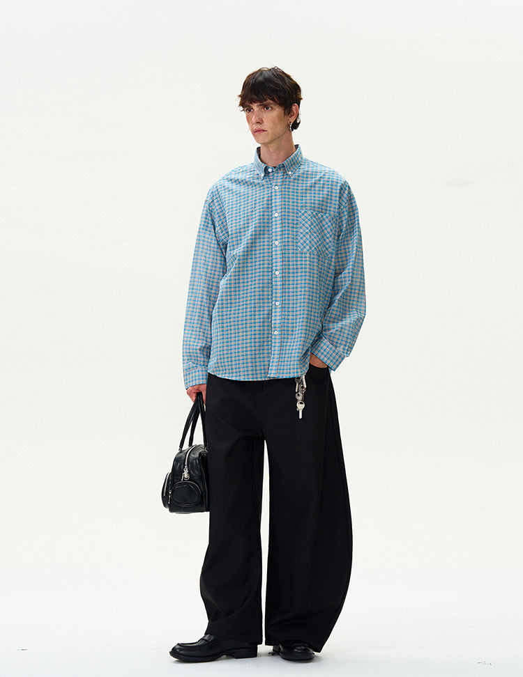 MADWITCH VINTAGE PLAID SHIRT #NR4269