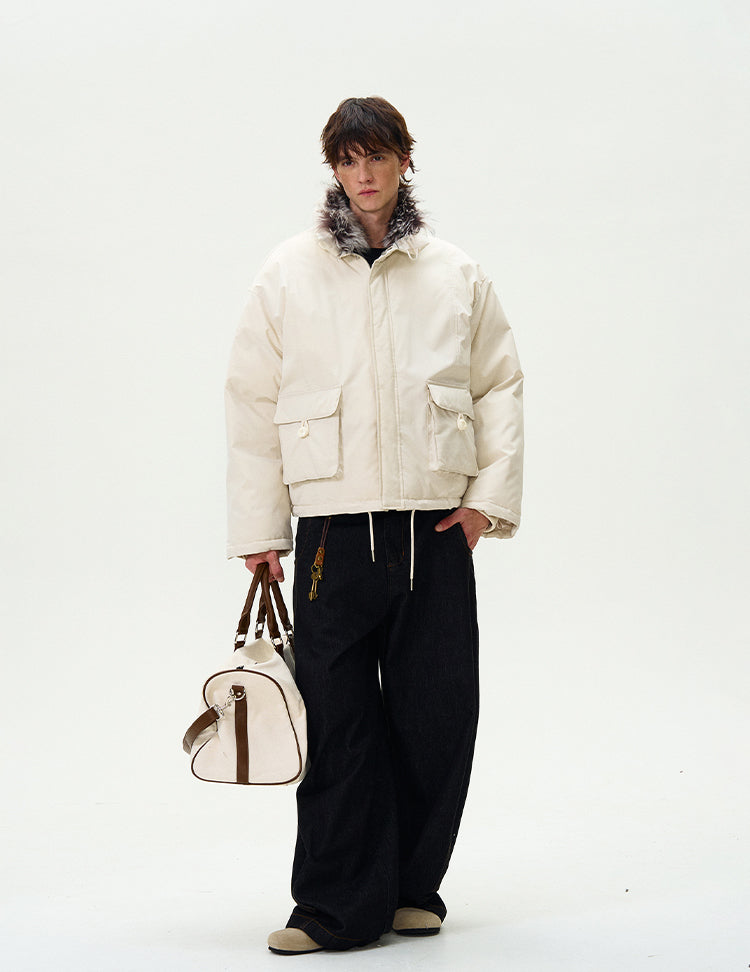 MADWITCH CROPPED UTILITY PUFFER JACKET #L315Q24