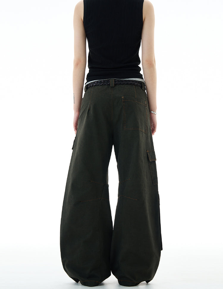MADWITCH UNISEX MULTI-POCKET CARGO PANTS #A611