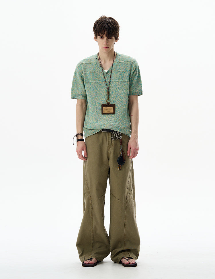 MADWITCH ELEGANT V-NECK TEE #YF897